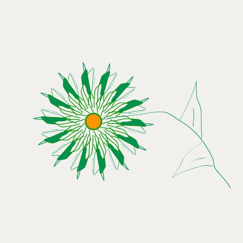 fleur verte