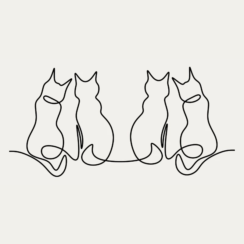 Verliebte Katzen