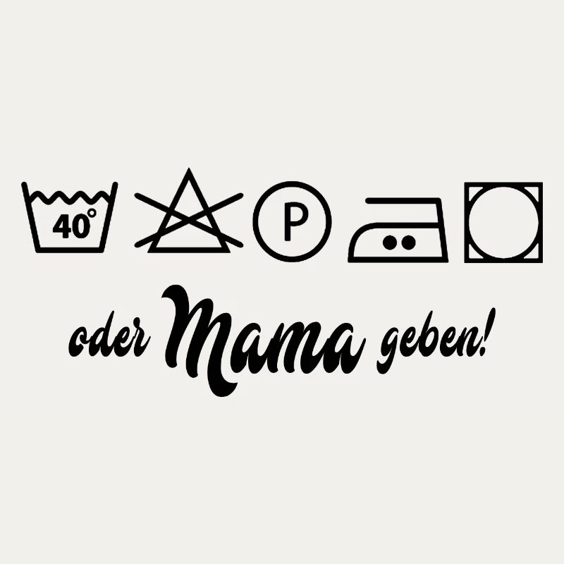 Wäsche waschen oder Mama geben