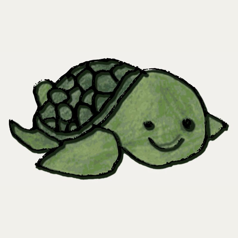Turtle Children's Drawing