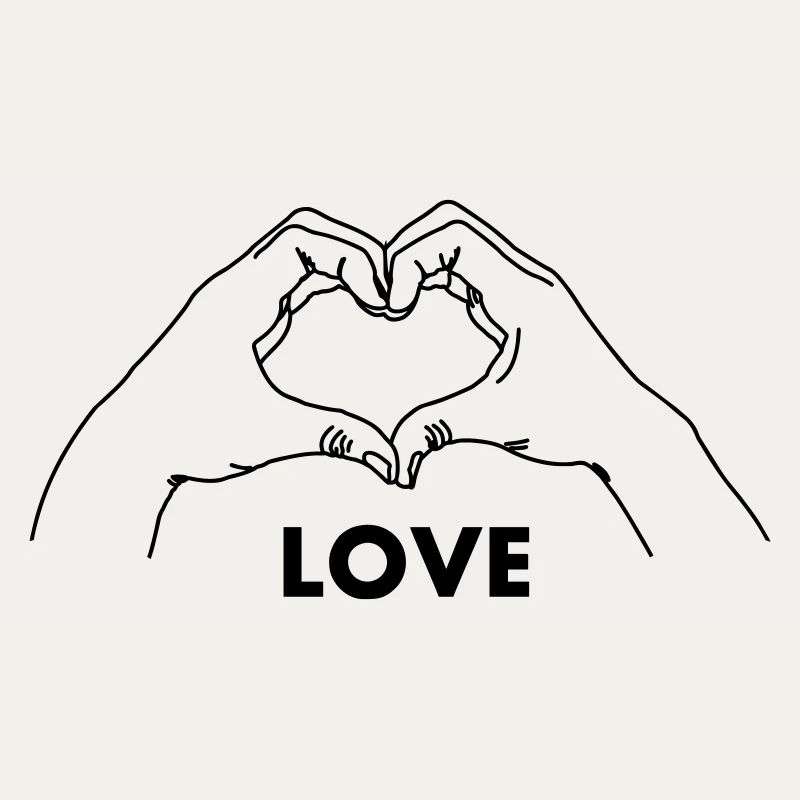 Handgeste Herz LIEBE