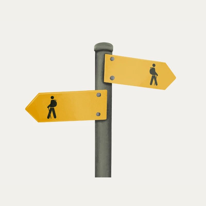 Wanderschild Wegweiser
