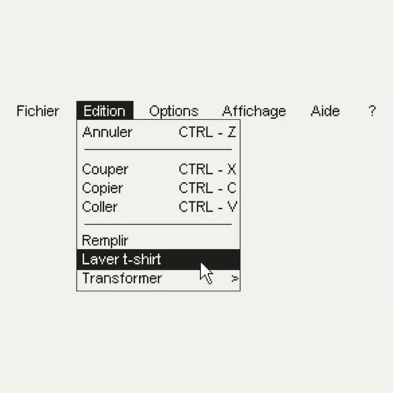 Menu informatique
