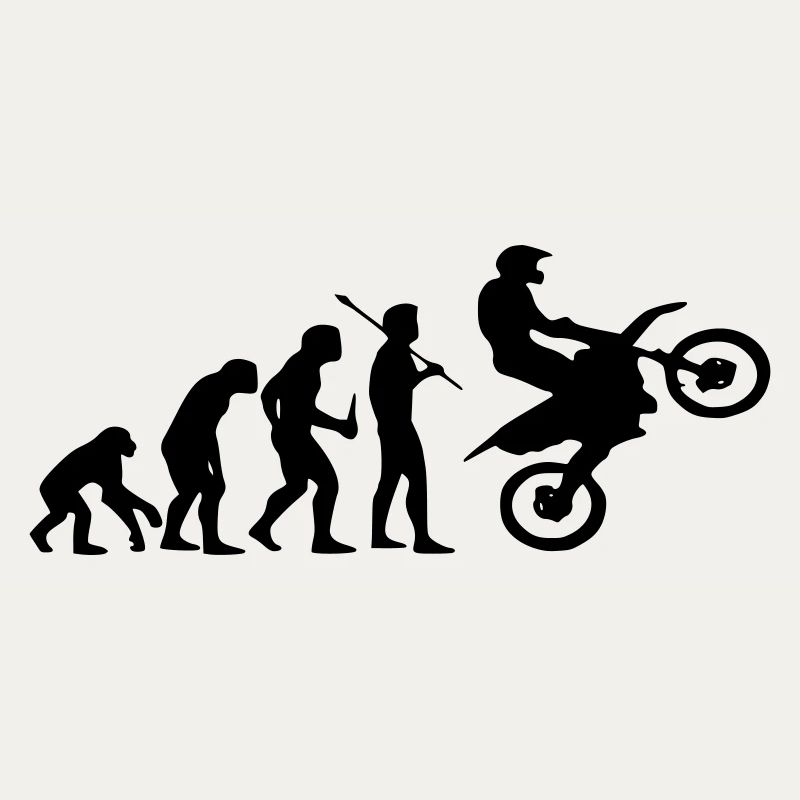 Evolution Affe zu Motocross