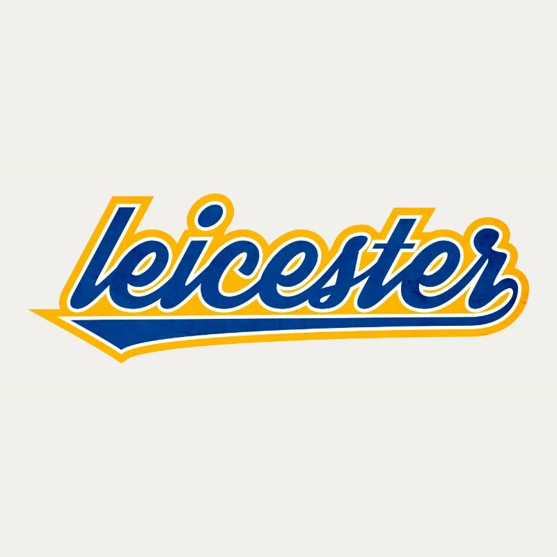 Leicester Script Swoosh on clothing