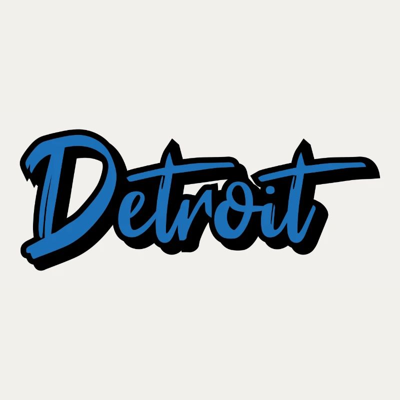 Detroit Script Blau
