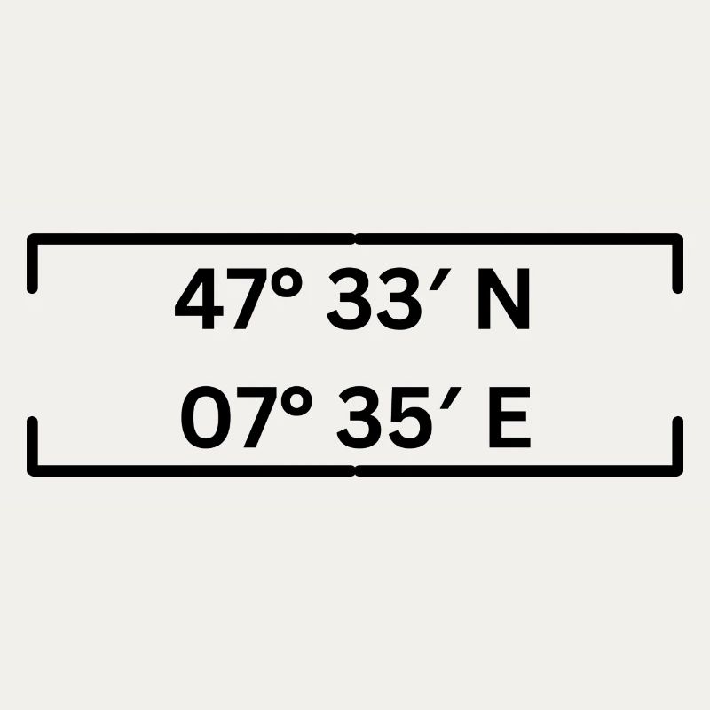 coordinates Basel Minimalist