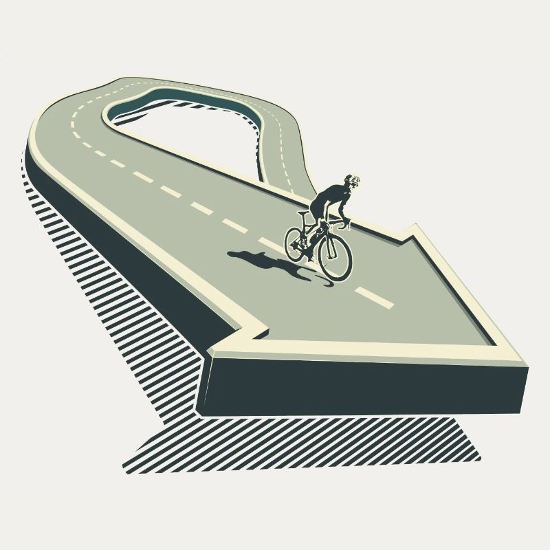 Conception de vélo de route de montagne