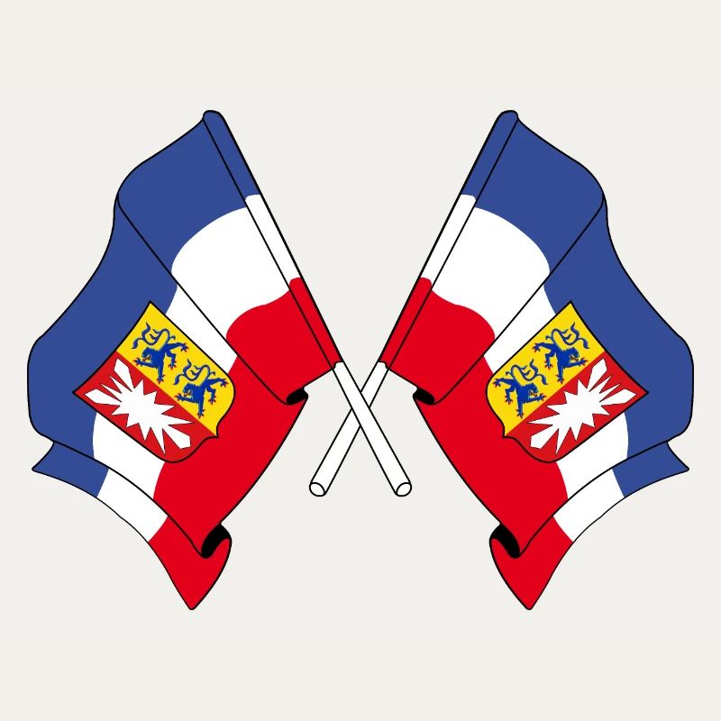 Two flags Schleswig Holstein