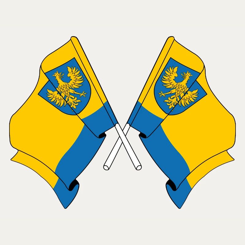 Deux drapeaux Opole