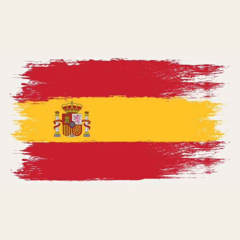 Spanische Flagge, Viva Spain, ein Symbol der Einheit