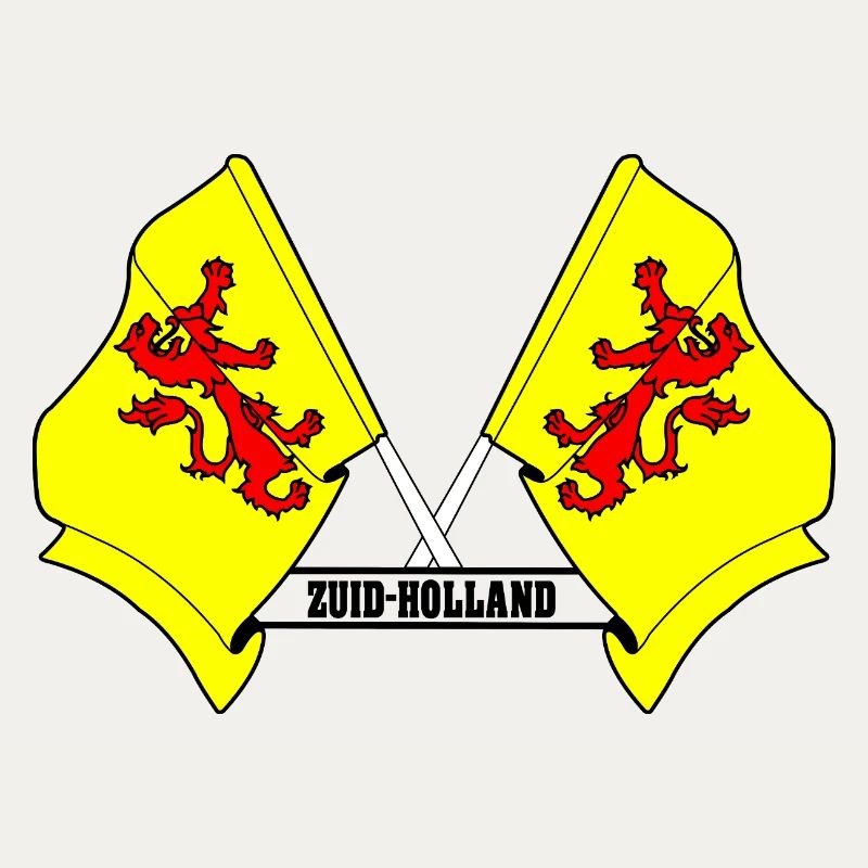 Two flags text SOUTH HOLLAND