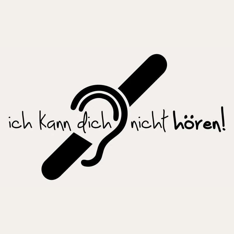 Ich kann dich nicht hören. Audition limitée.