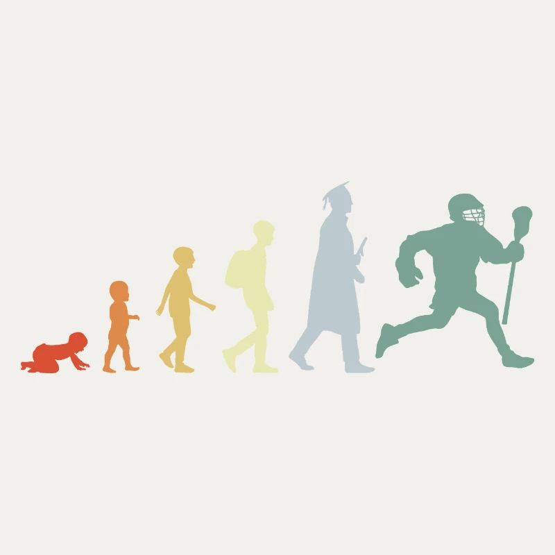 Evolution eines Lacrosse Spielers