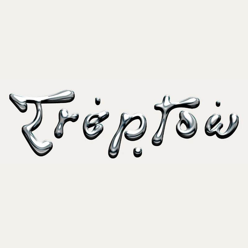 Typographie Treptow Liquid Chrome