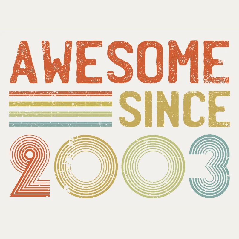 Retro 2003 Celebration Graph Text