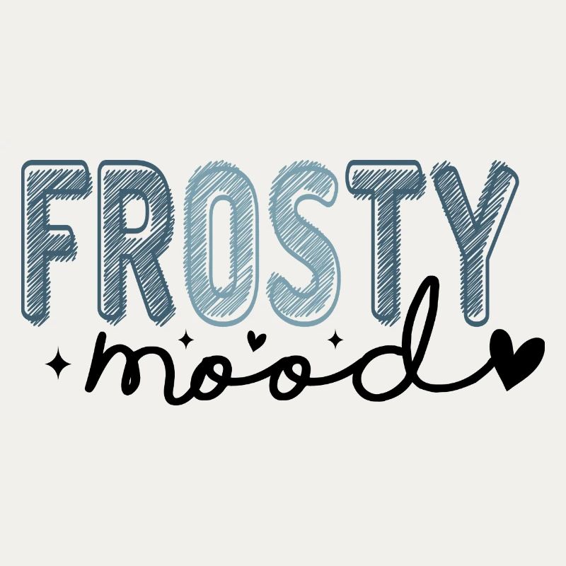 Frostiger Text im eisigen Stil