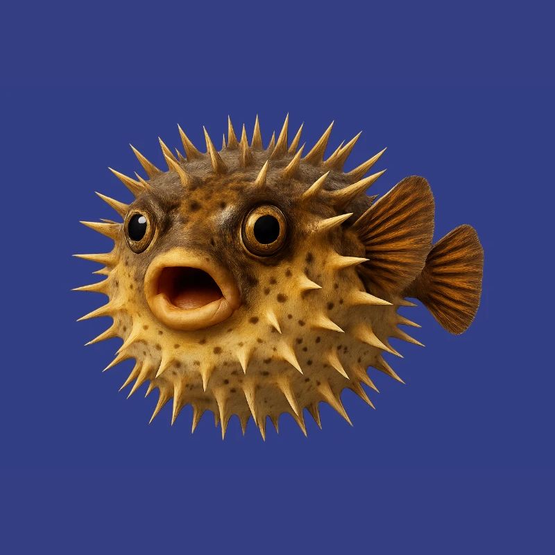 Spiny Fish Underwater Pattern