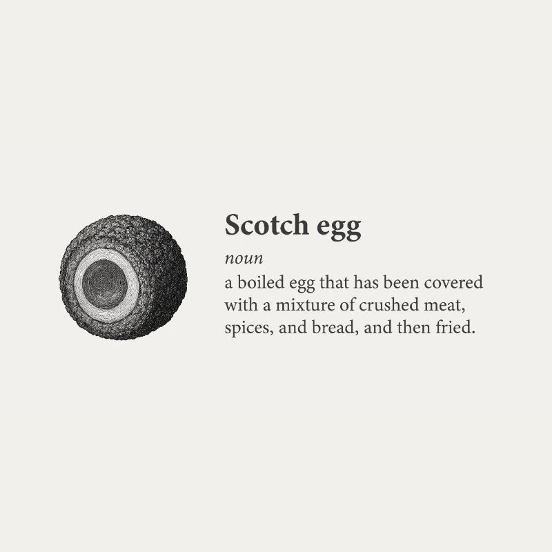 Scotch Egg Dictionary Art Tee