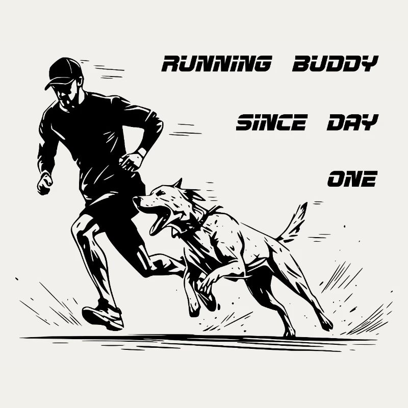 Jogging avec un compagnon de course canin