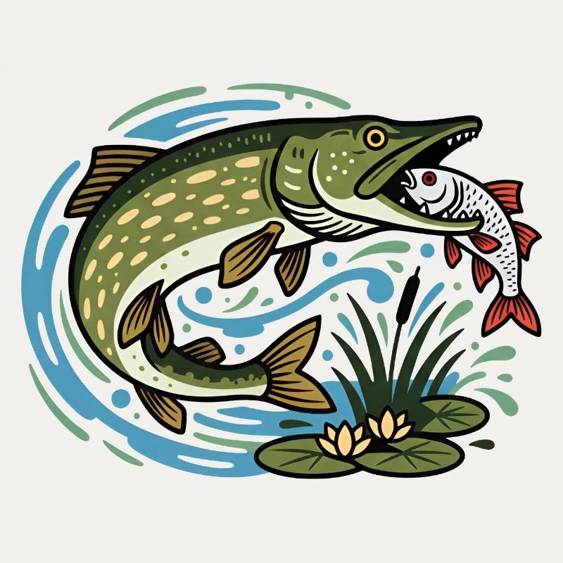 Le brochet attrape le cafard