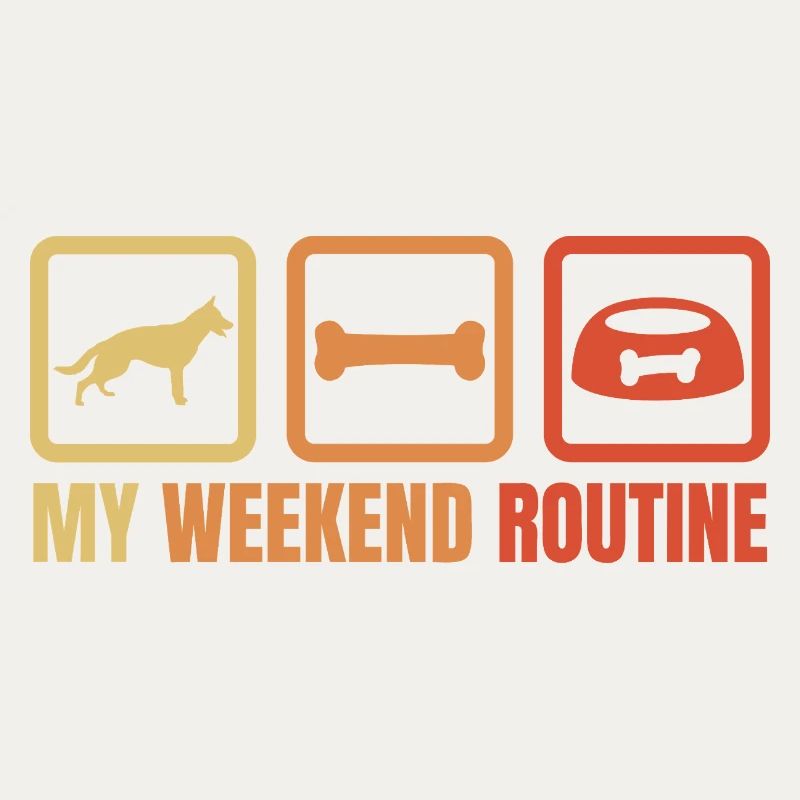 Schäferhund Wochenendroutine