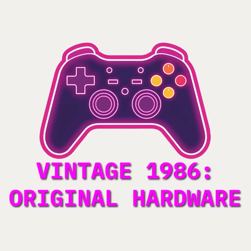 Neon Controller 1986 Retro - 40th Birthday