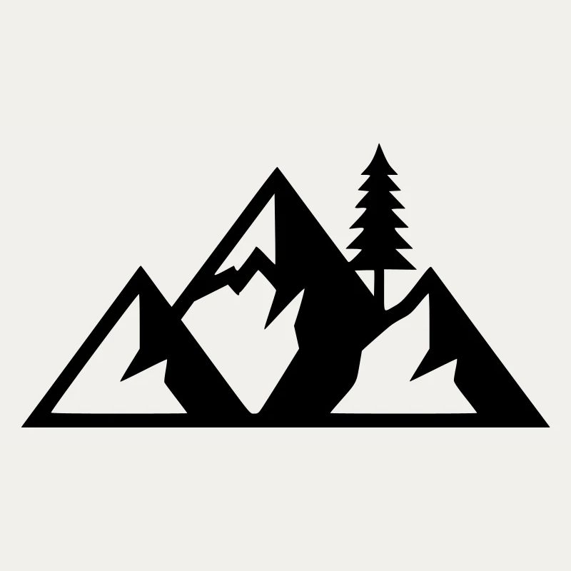 Mountains Fir Forest Silhouette