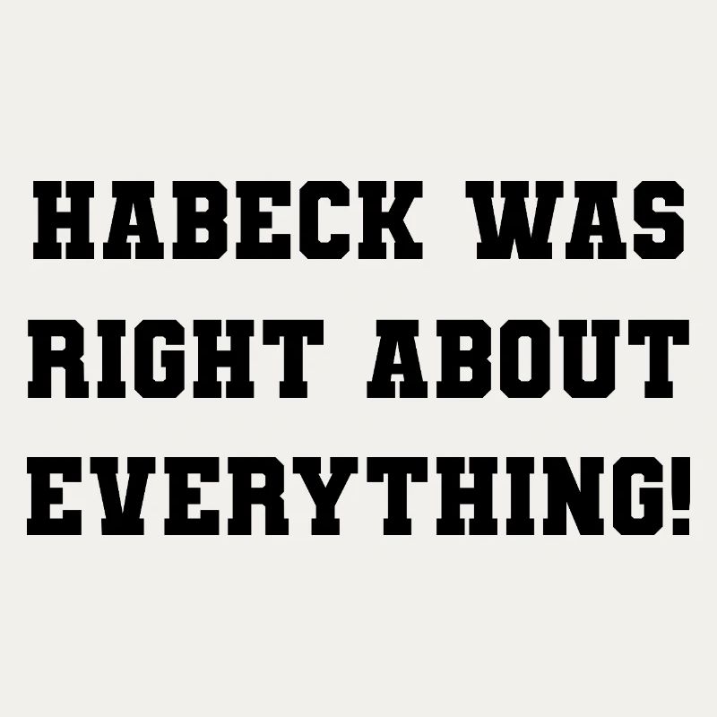 Habeck was right about everything!