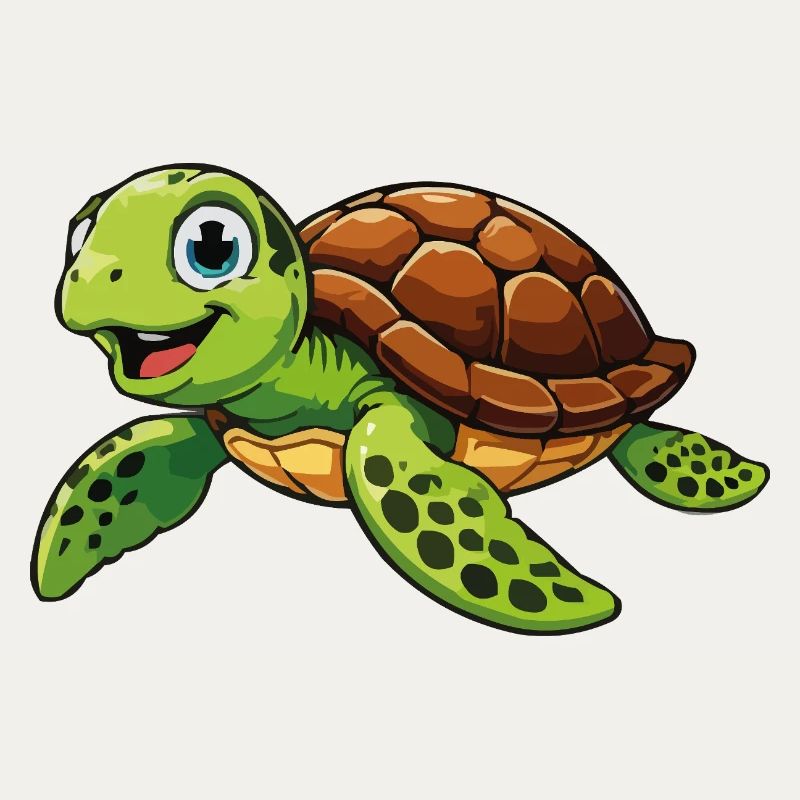 Fröhliche Schildkröte Abenteuer