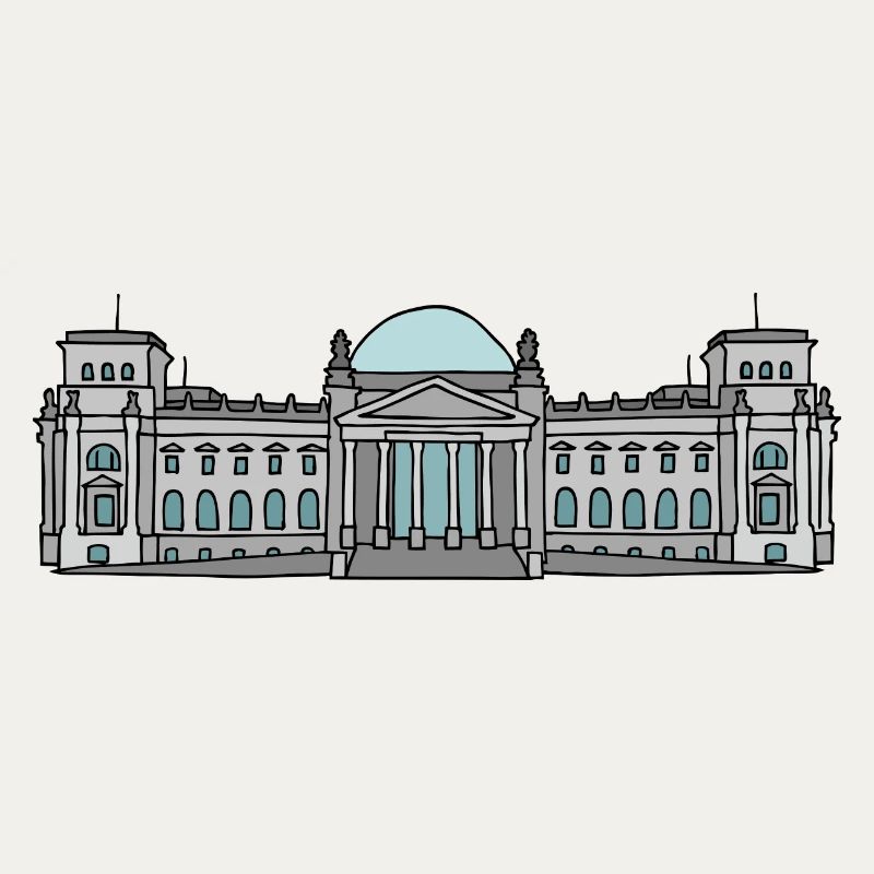 Palais du Reichstag à BERLIN c