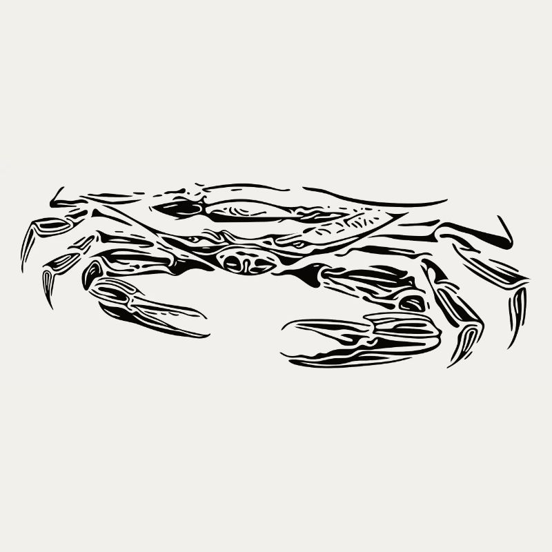 Petit crabe vorace crabe de plage avec ciseaux
