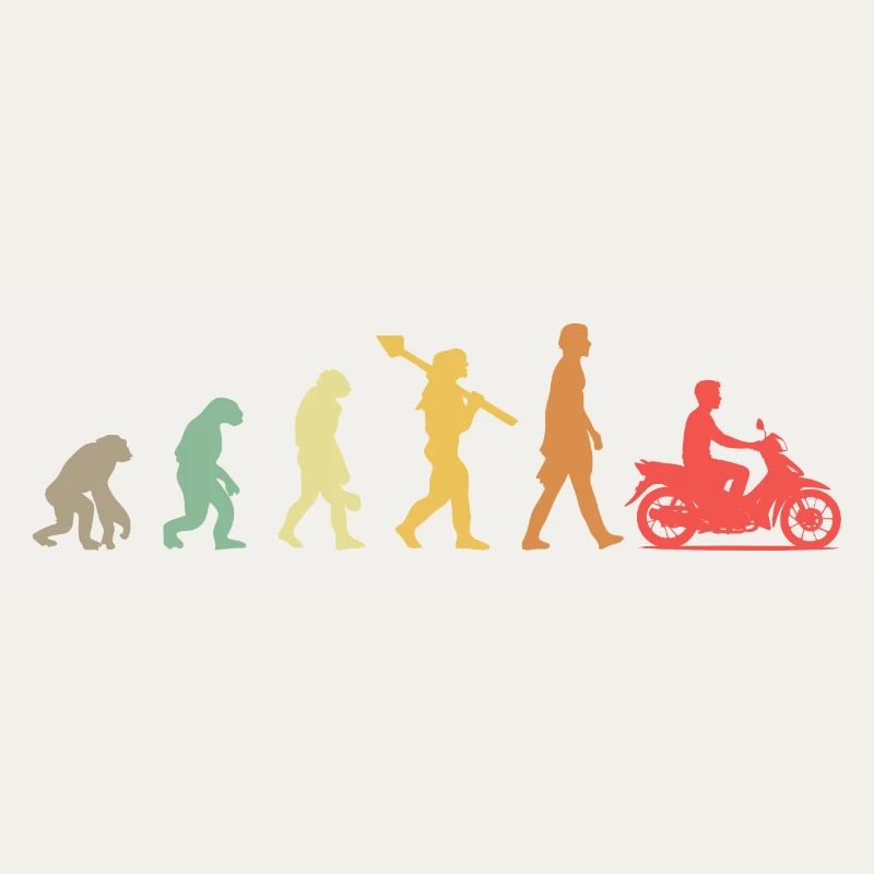  Evolution Moped Mofafahrer