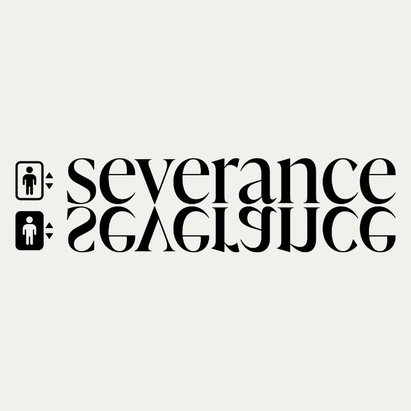 Severance Typo Print with Elevator