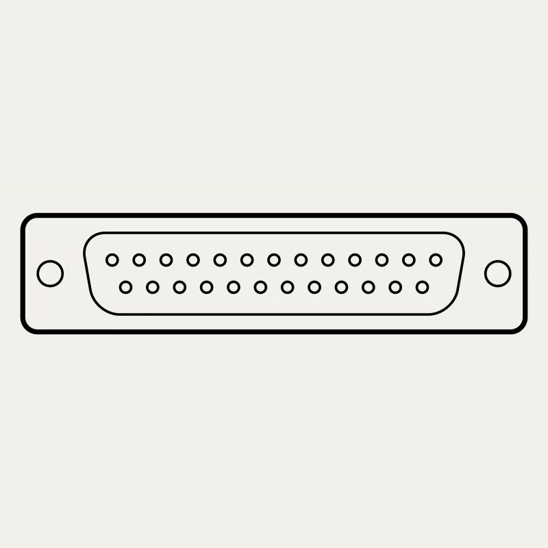 DB 25 Connector Parallel, Drucker