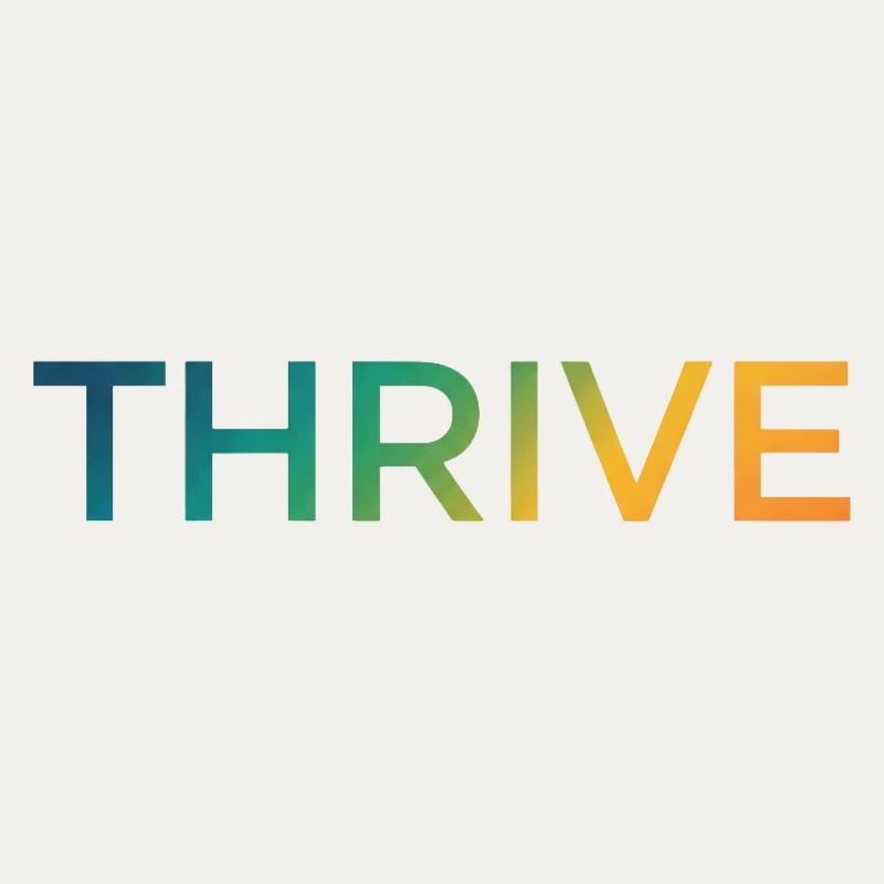 Thrive Gradient Lettering