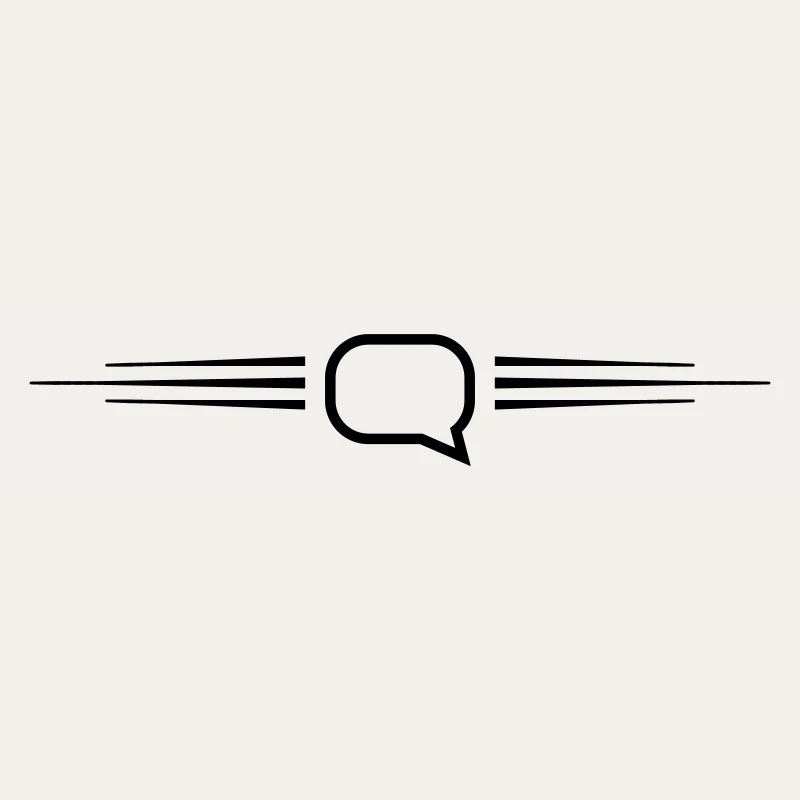 Ligne de bulle de dialogue