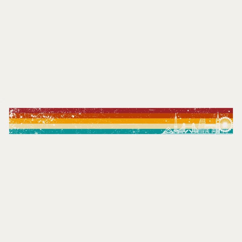 Retro Sunset Stripes