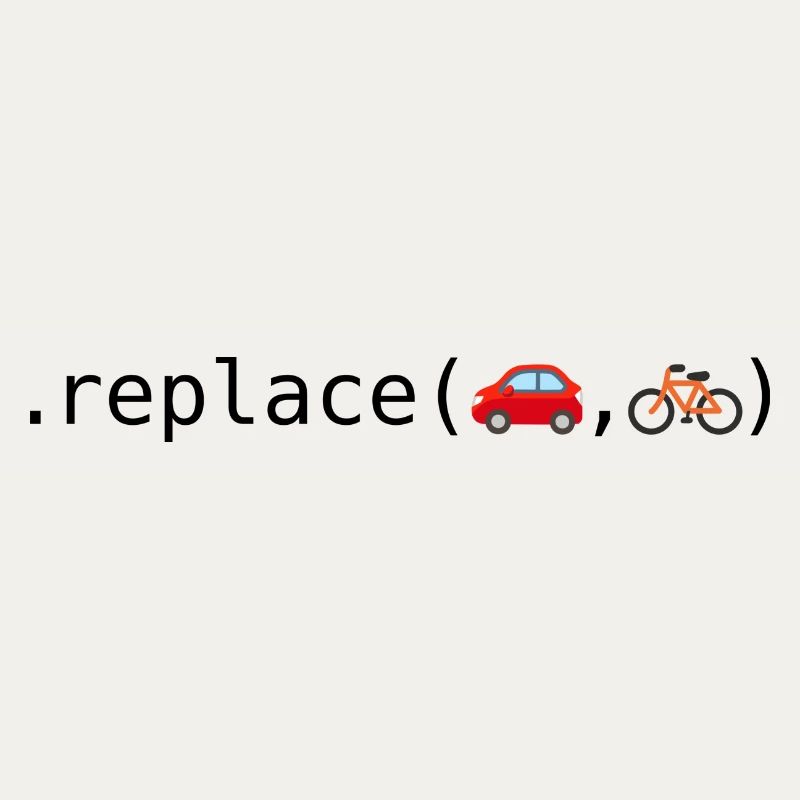 Remplacer les voitures par des vélos; Édition Python
