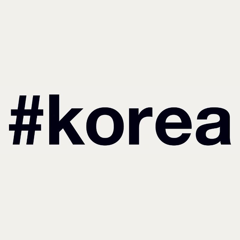 CORÉE Hashtag