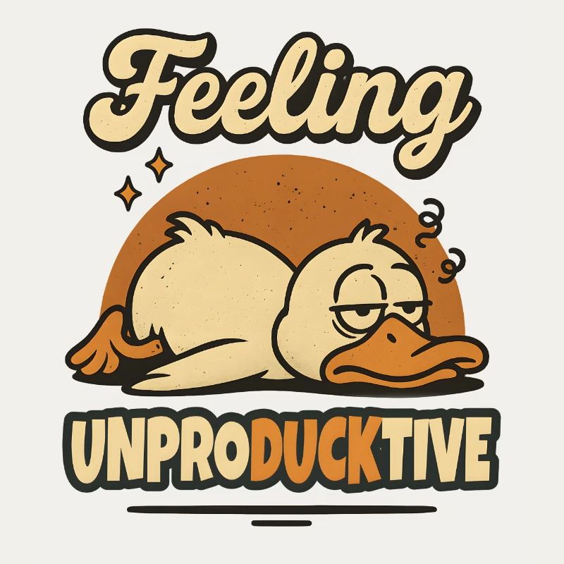 Feeling Unproductive Duck Duck Funny