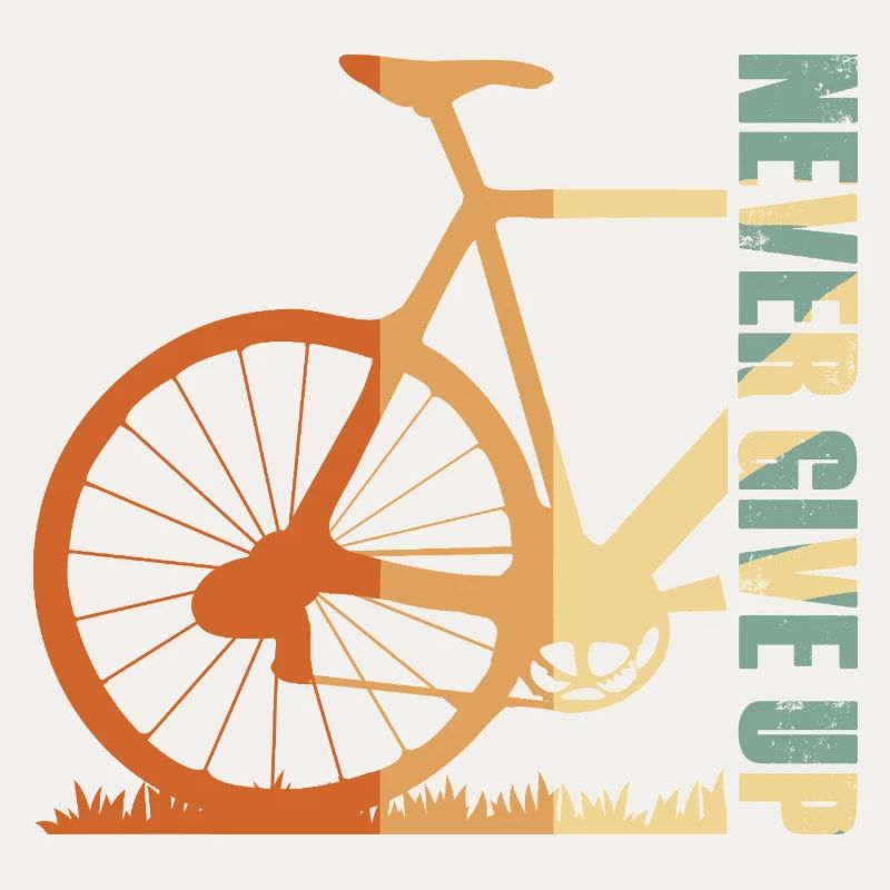 Conception de la silhouette du vélo en pente