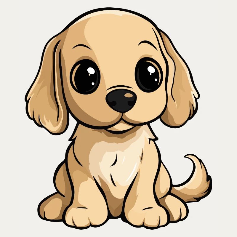 Cocker Spaniel Hund Comic Niedlich