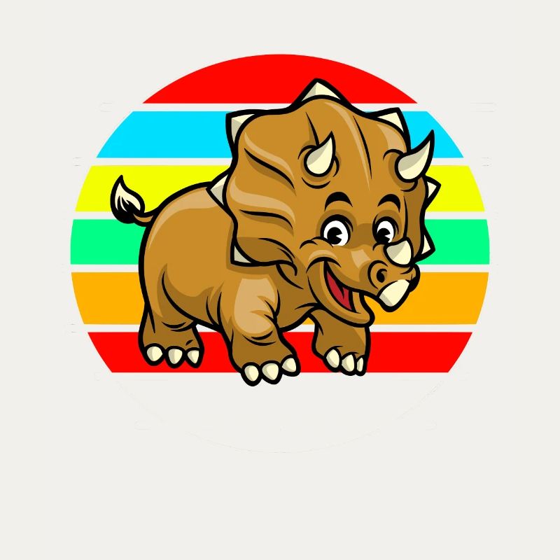 Triceratops sunset