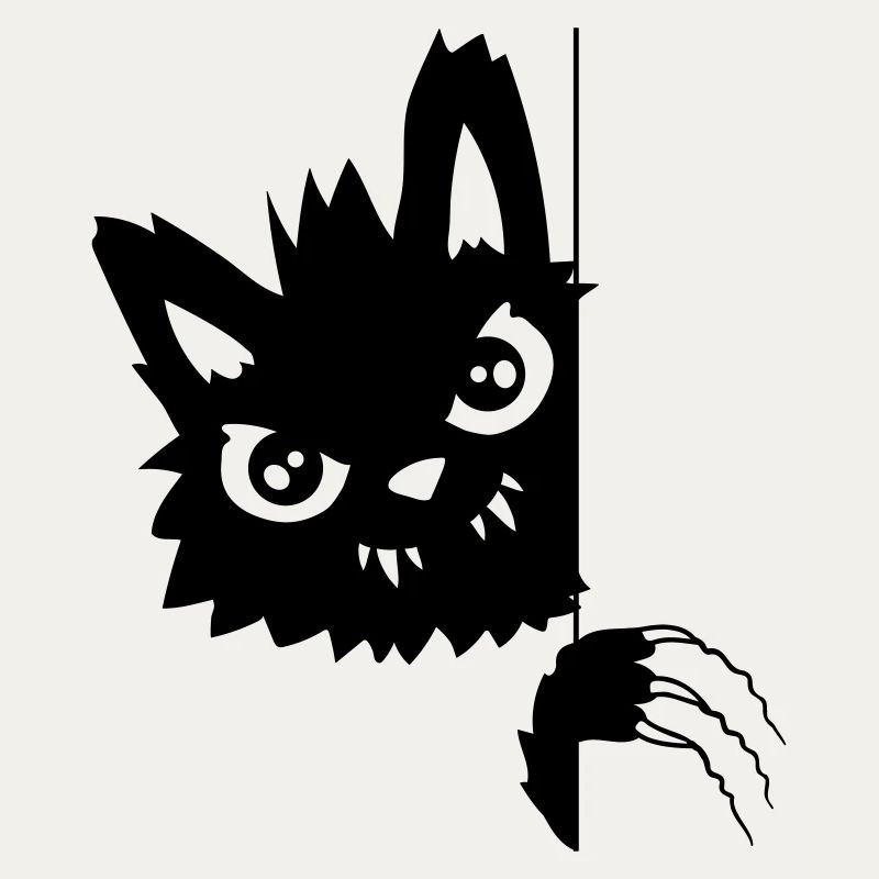 Scratching Evil Cat