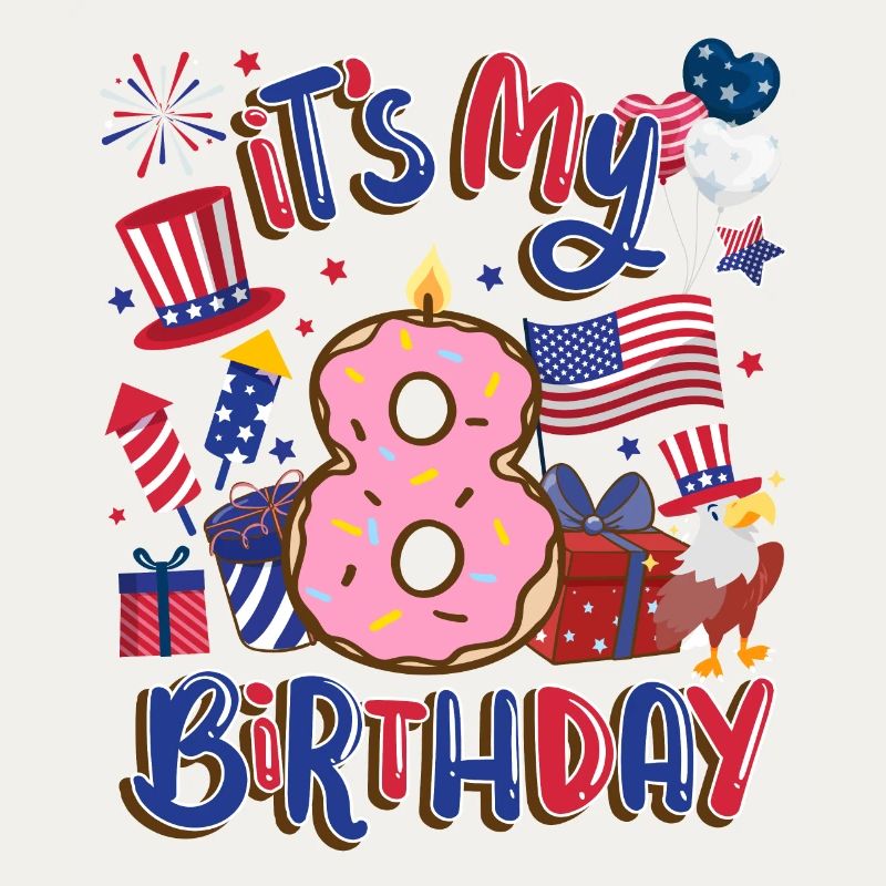 It's my 8th birthday Eagle July 4th