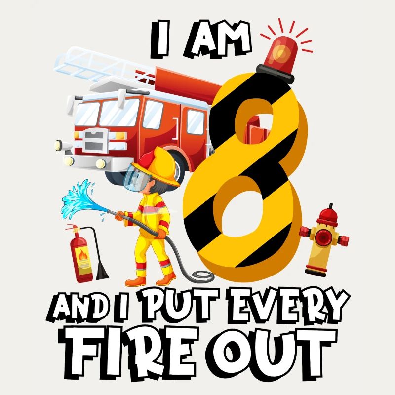 Fire engine firefighting I am 8 years old