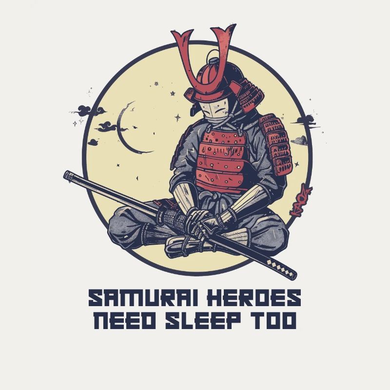 Samurai-Held braucht Schlaf