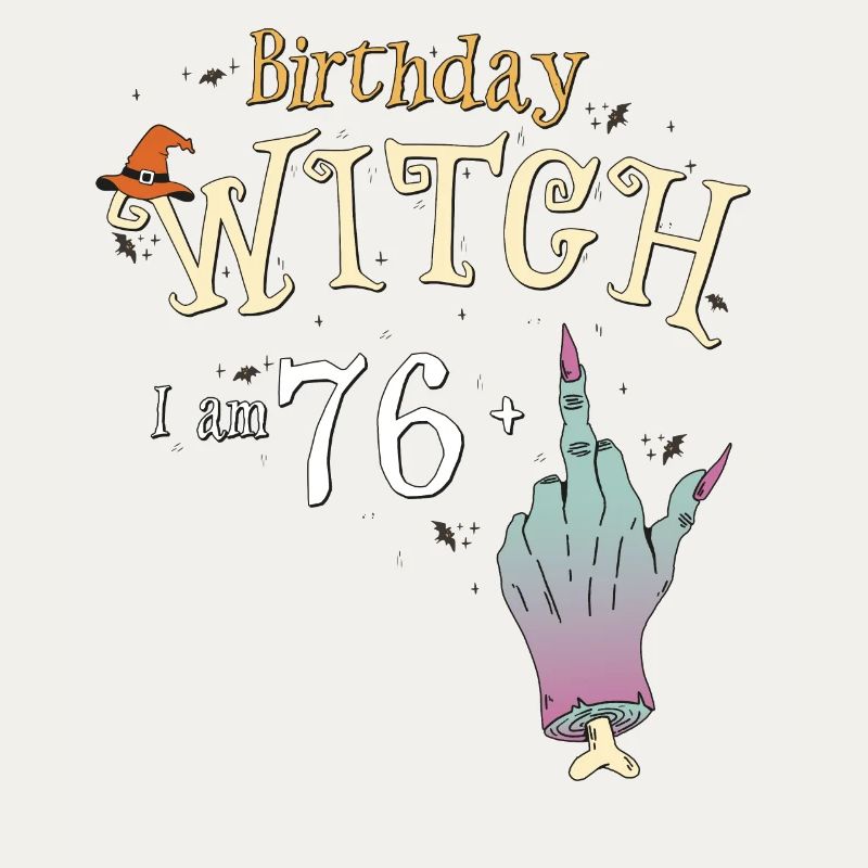 77. Geburtstag Hexe Lustige HallowQueen Trick oder