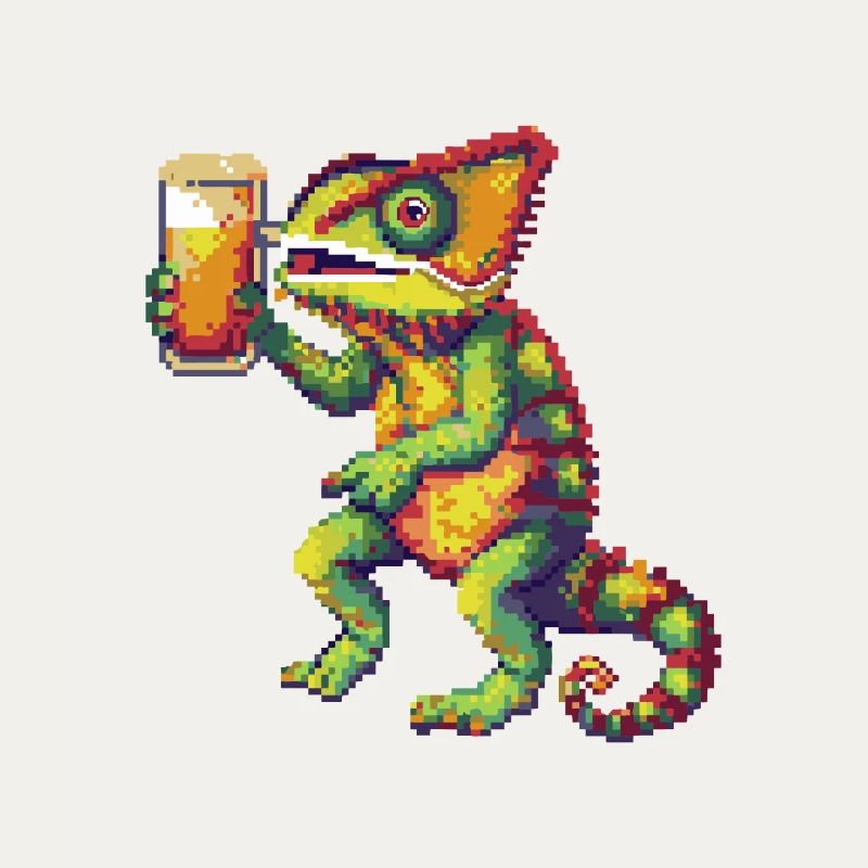 Chameleon Bier Pixel